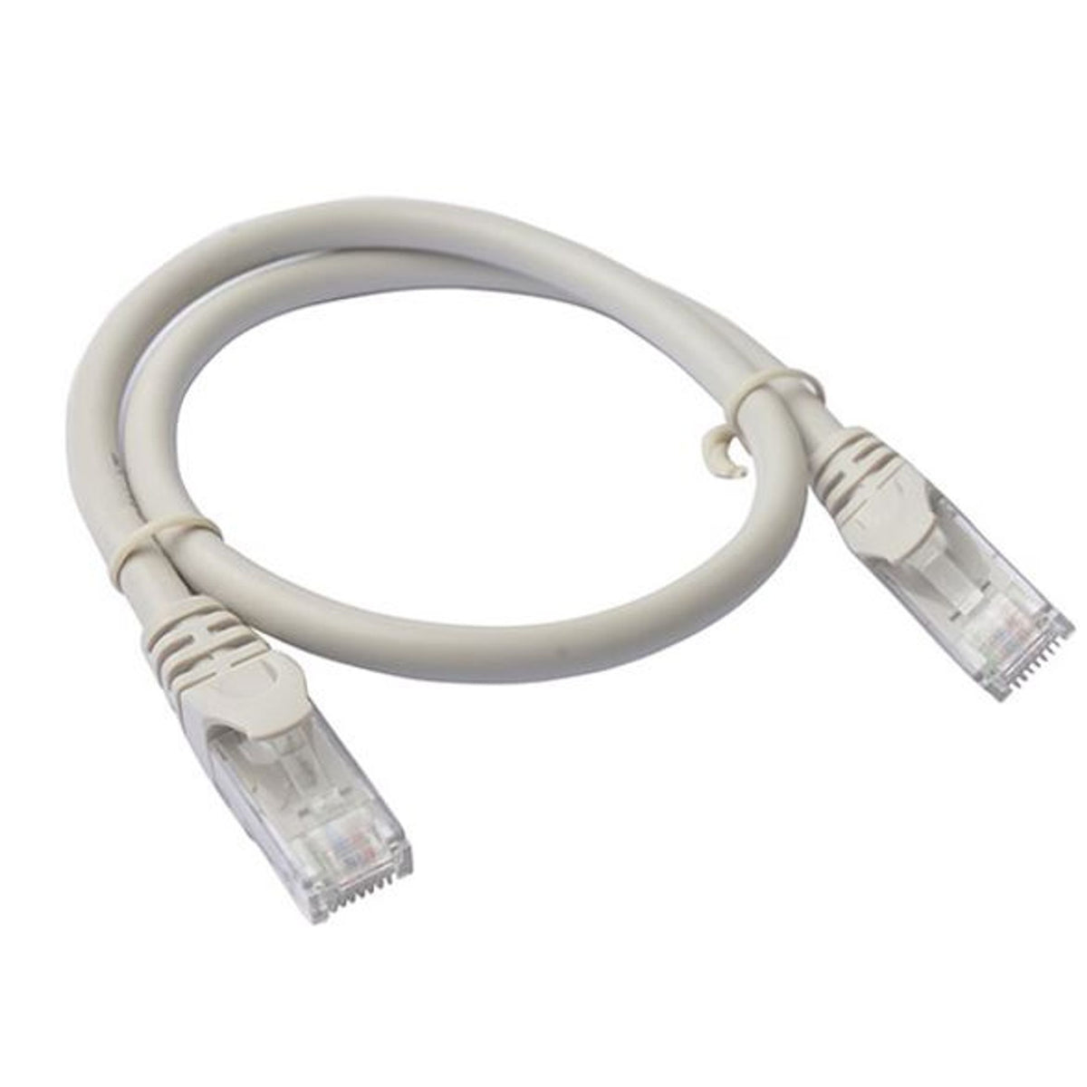 8ware 0.25m Grey CAT6 Ethernet Network Patch Cord