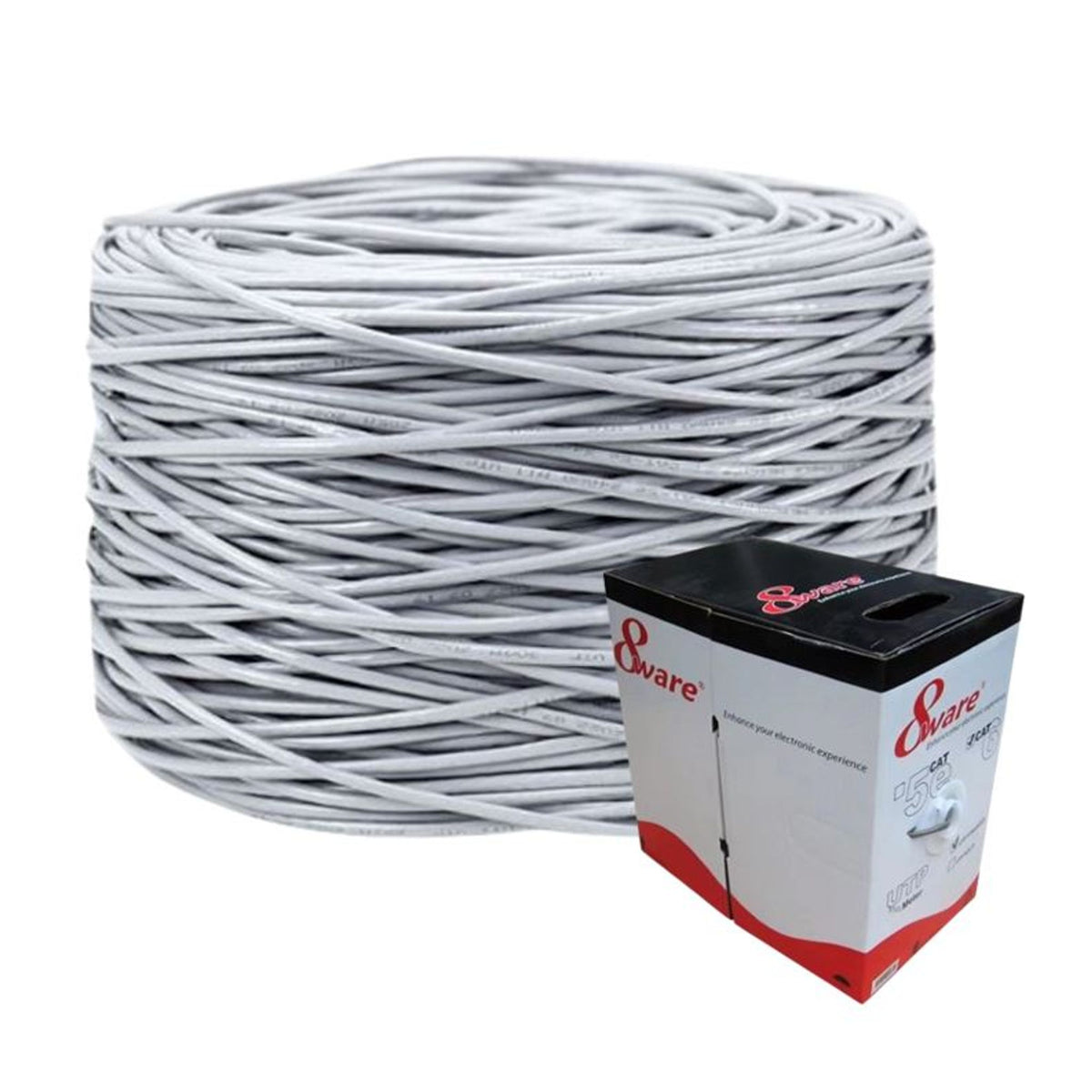 8ware CAT6-305 305m Grey Full Copper UTP Network Cable