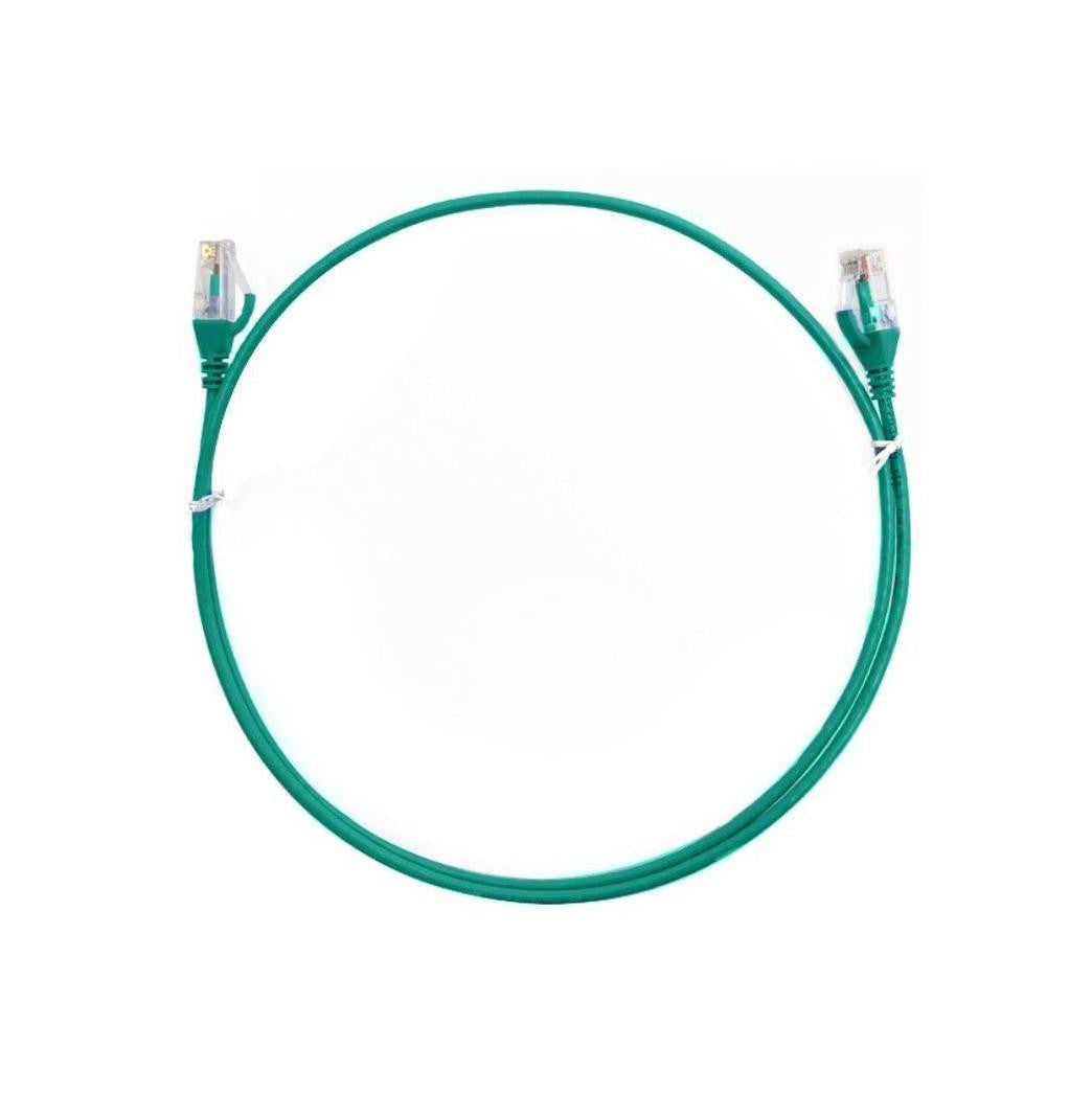 8ware CAT6 Ultra Thin Slim 1m Green Ethernet Patch Cord