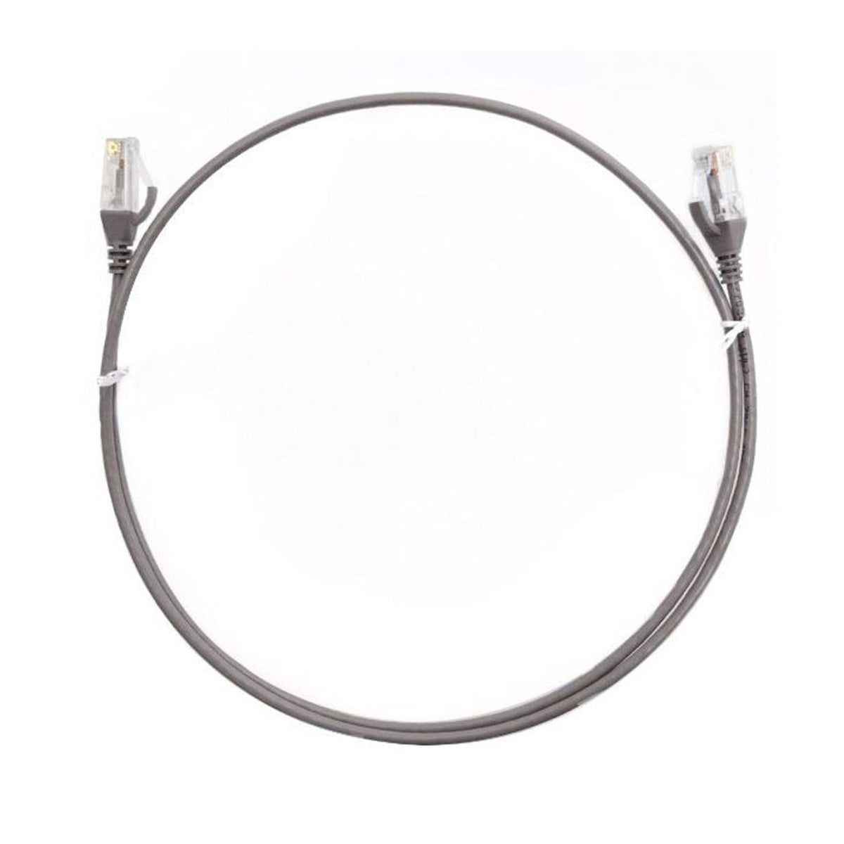 8ware CAT6 Ultra Thin Slim Cable 0.5m Grey Network Patch Cord