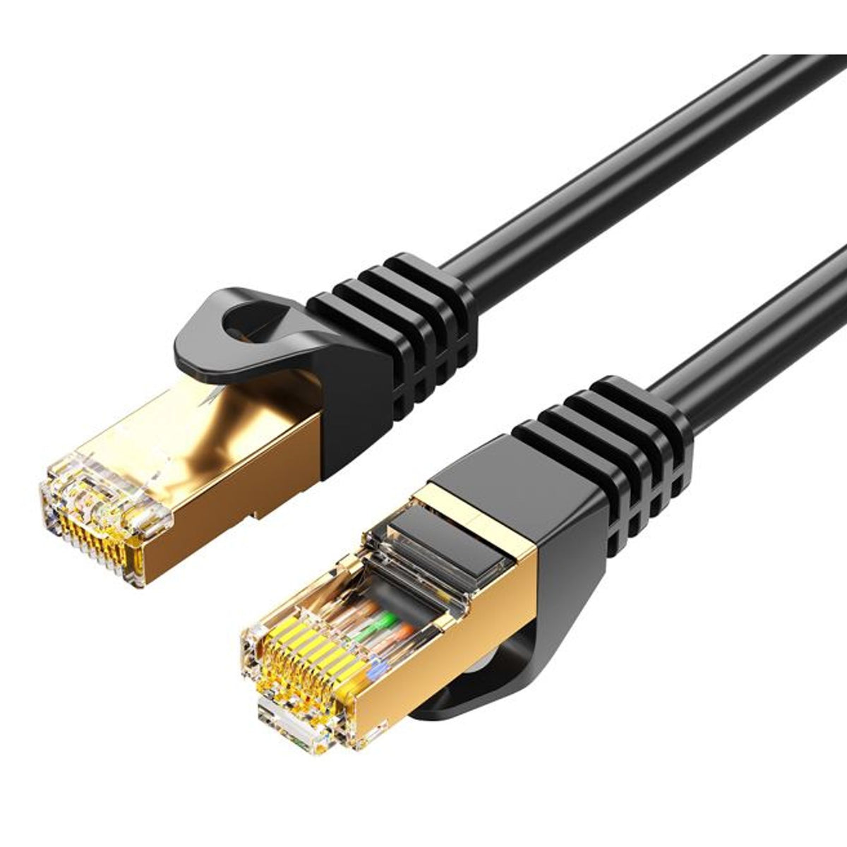 8ware CAT7 1m Black Ethernet Network Patch Cord