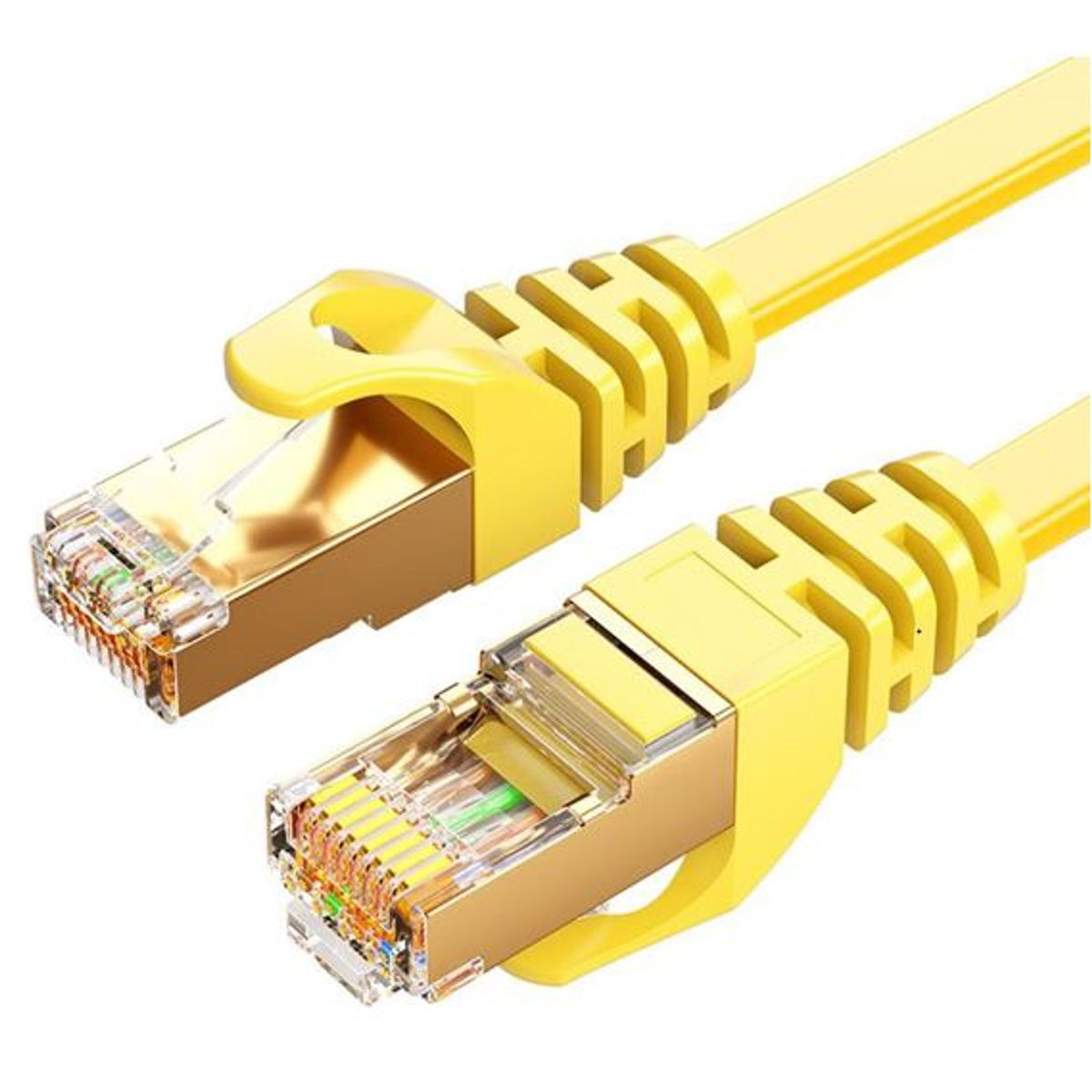 8ware CAT7-F-5YEL 5m Yellow Flat Ethernet Network Cable