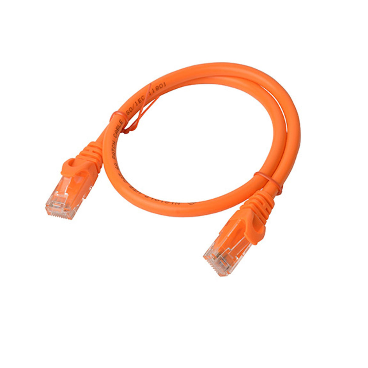 8ware PL6A-0.25ORG 0.25m Orange Cat6A Ethernet Patch Cord