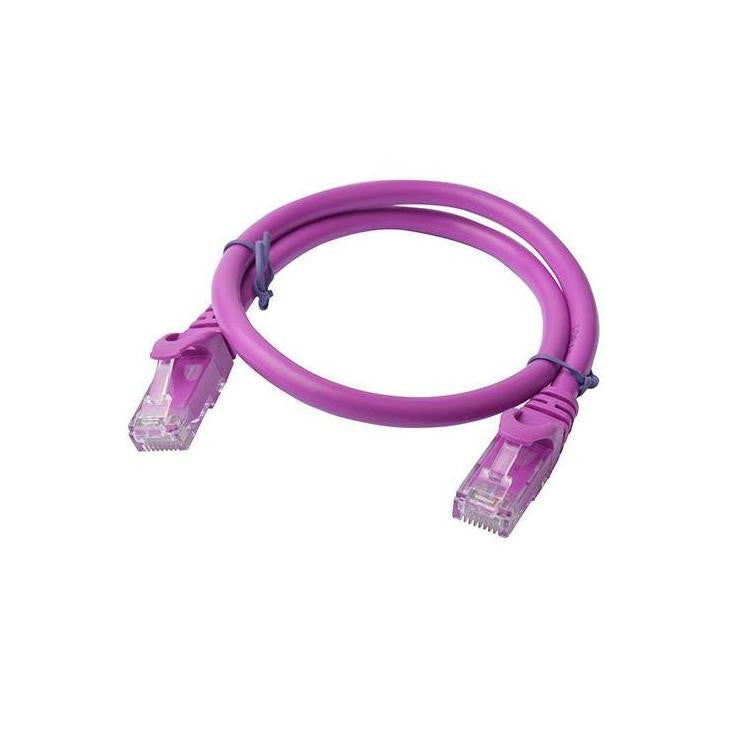 8ware PL6A-0.5PUR 0.5m Cat6A Purple Ethernet Patch Cord