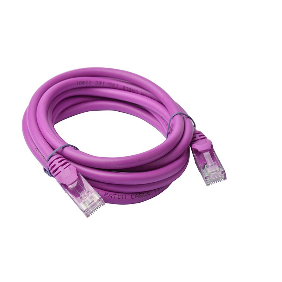 8ware PL6A-2PUR 2m Purple Cat6A Ethernet Patch Cord