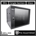 LDR WB-SS64090NB 9U Wall Mount Cabinet 600mm x 450mm