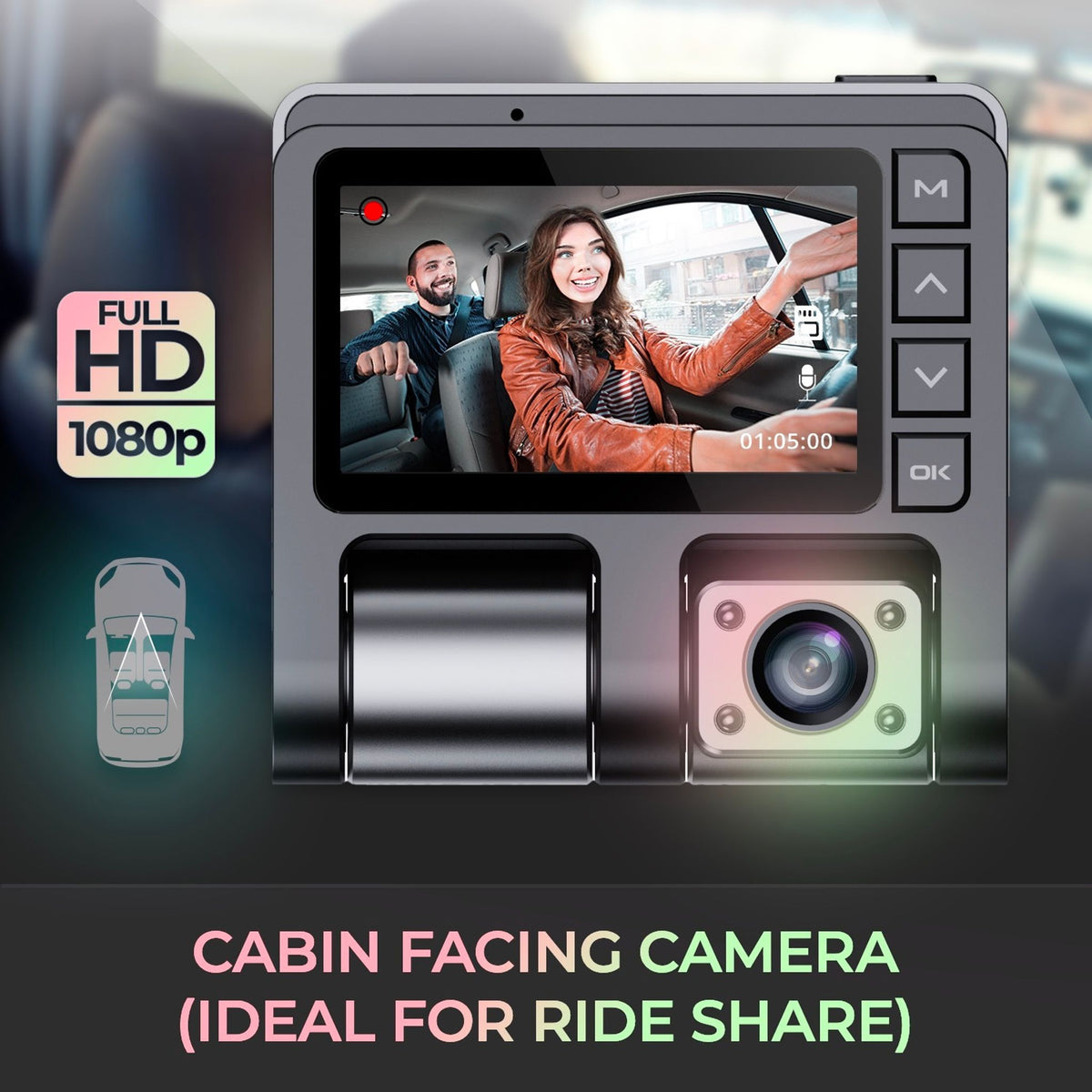 Adesso ORBITD110 Front/Rear Vehicle Camera ds:54837bcd