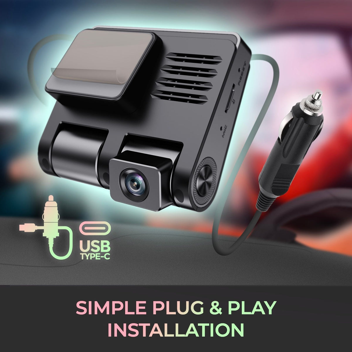 Adesso ORBITD110 Front/Rear Vehicle Camera ds:549faacf