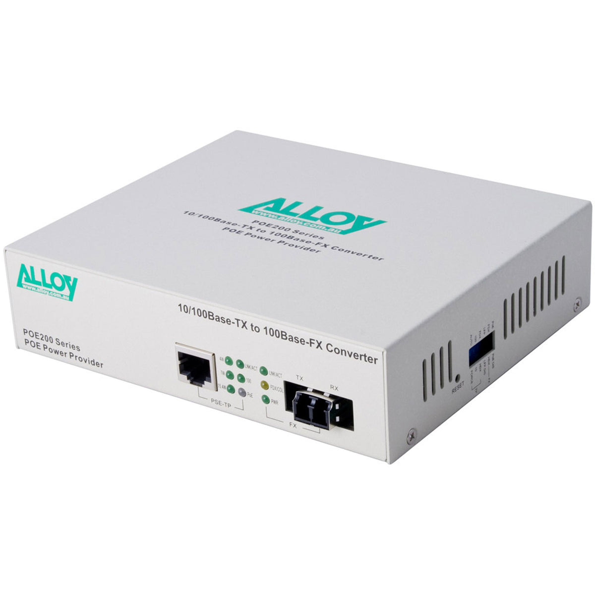 Alloy POE200LC Multimode Fibre LC PoE Media Converter