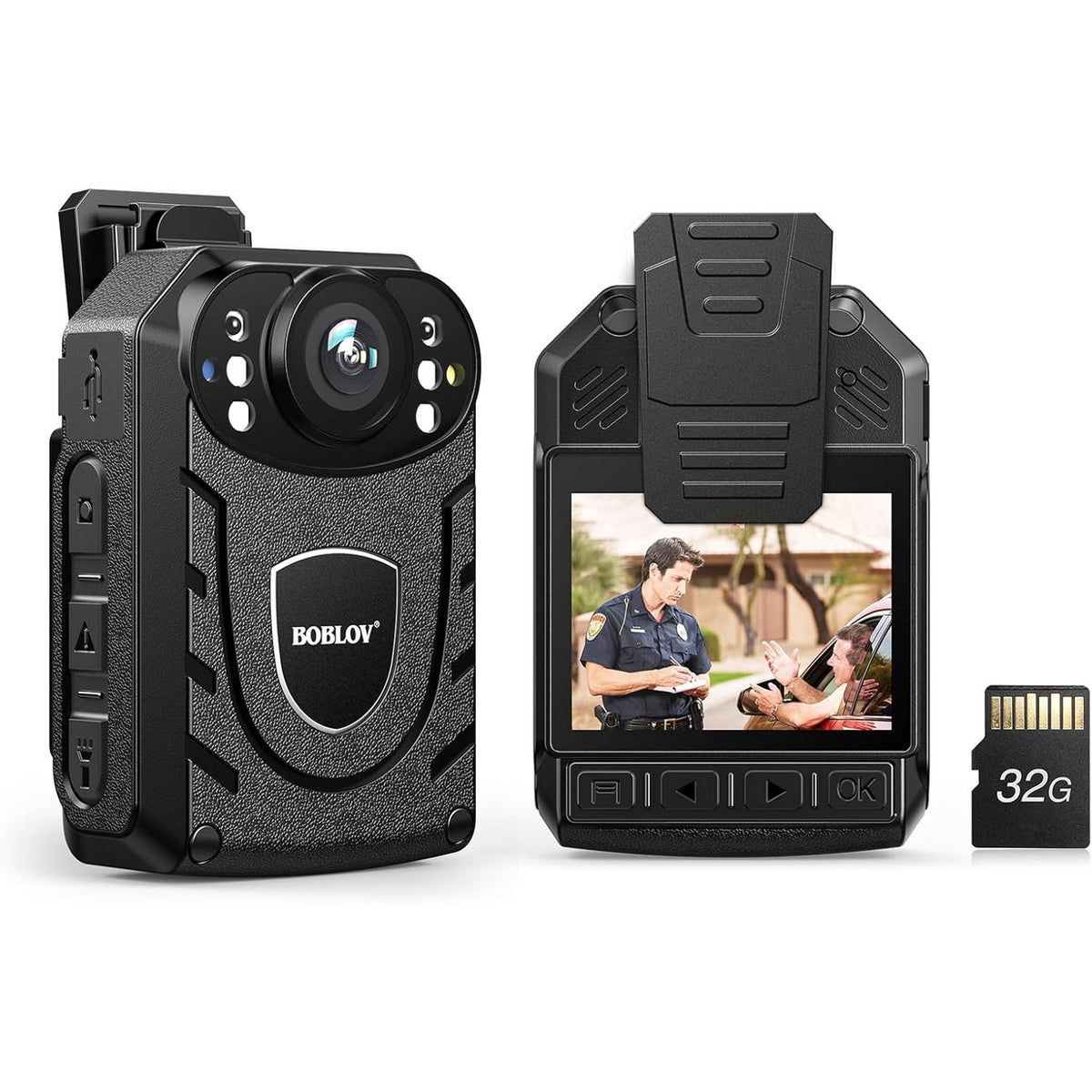 BOBLOV KJ21 1296P Body Camera 32GB