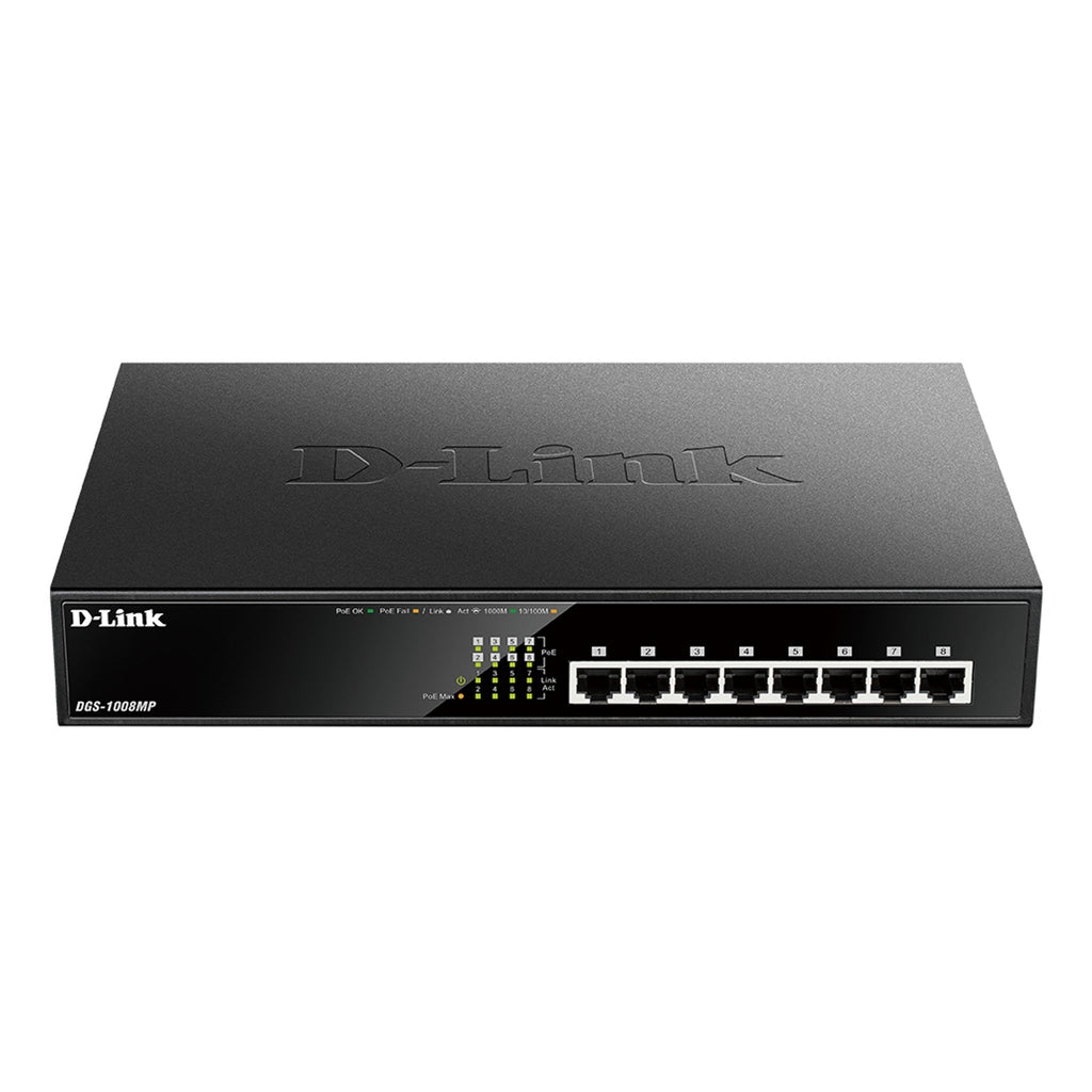 D-Link DGS-1008MP 8-Port Gigabit PoE+ Switch ds:57161e3d
