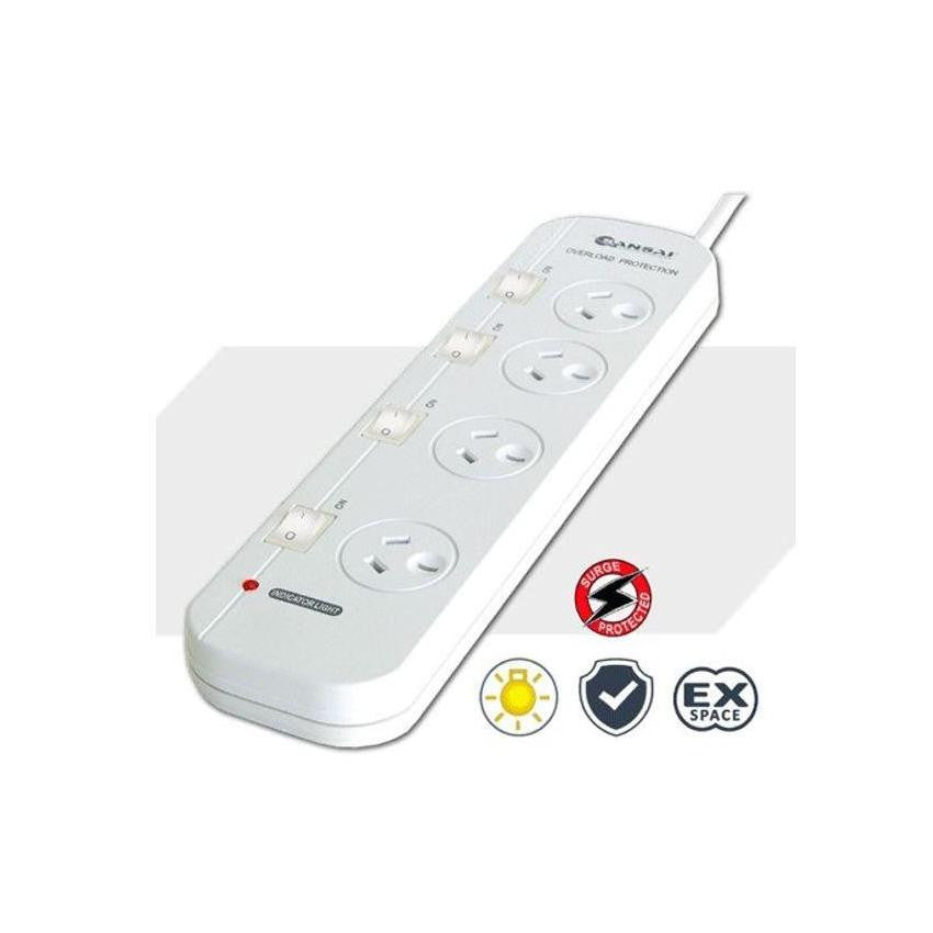 Generic PAD-421SW 4-Way Surge Protected Power Board