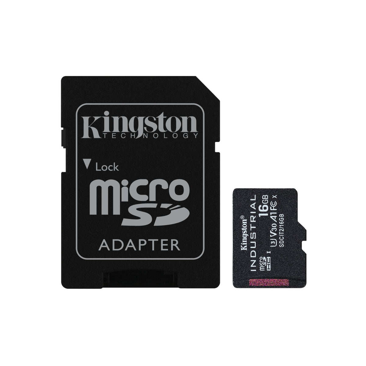Kingston SDCIT2/16GB 16GB Industrial microSDHC Card ds:3bac64c1