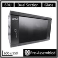 LDR WB-DS65060NB 6U Hinged Wall Mount Cabinet 600mm x 550mm