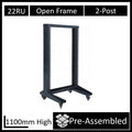 LDR WB-OR-B6622 22U 2-Post Open Frame Rack