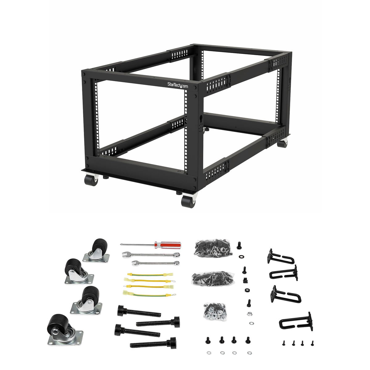StarTech.com 4POSTRACK12U 12U Mobile Open Frame Server Rack ds:e068050d