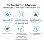 StarTech.com 4POSTRACK15U 15U 19in Open Frame Server Rack ds:64cc6f59