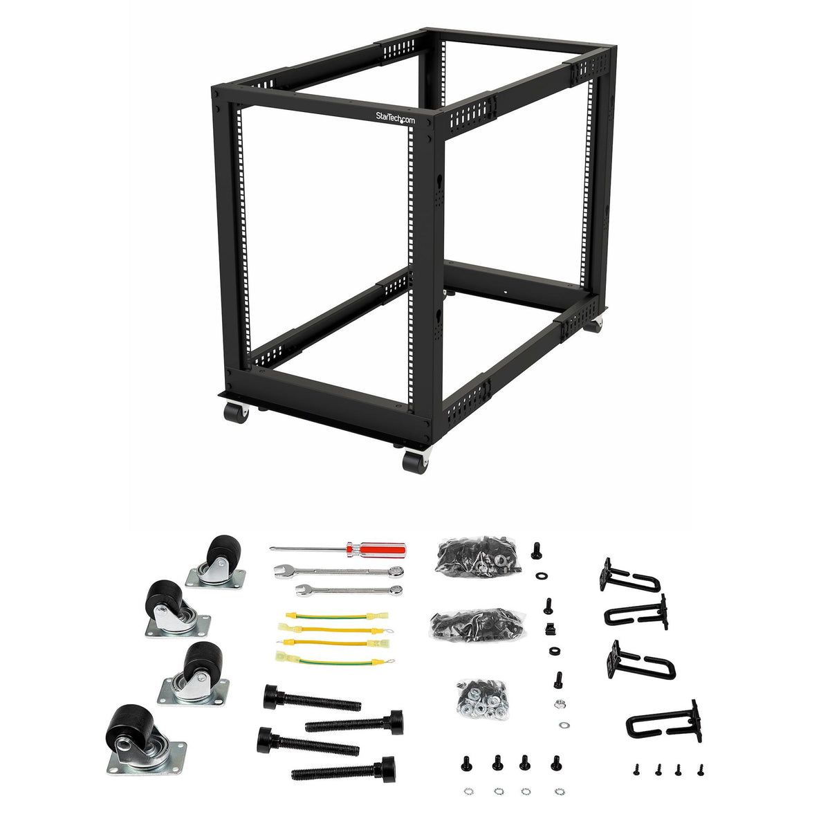 StarTech.com 4POSTRACK15U 15U 19in Open Frame Server Rack ds:94f94e1f