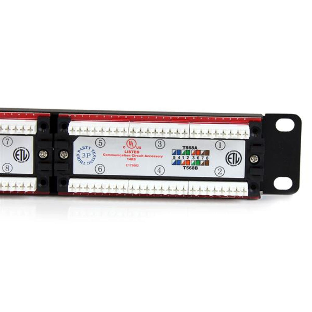 StarTech.com C6PANEL24 24 Port Cat 6 Rackmount Patch Panel ds:5ae58ab0