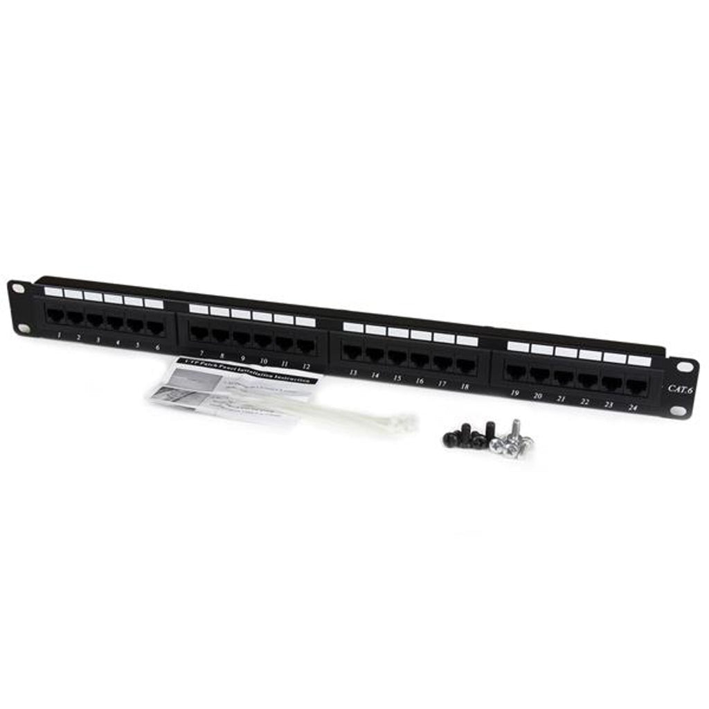 StarTech.com C6PANEL24 24 Port Cat 6 Rackmount Patch Panel ds:6e4f1589