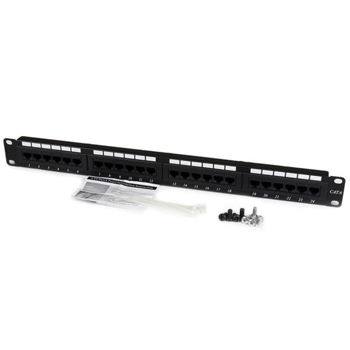 StarTech.com C6PANEL24 24 Port Cat 6 Rackmount Patch Panel ds:6e4f1589