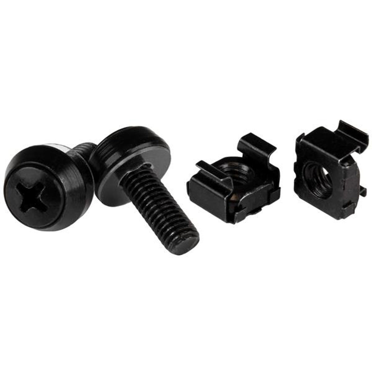 StarTech.com CABSCREWM6B M6 x 12mm Screws and Cage Nuts 50 Pack ds:15846150