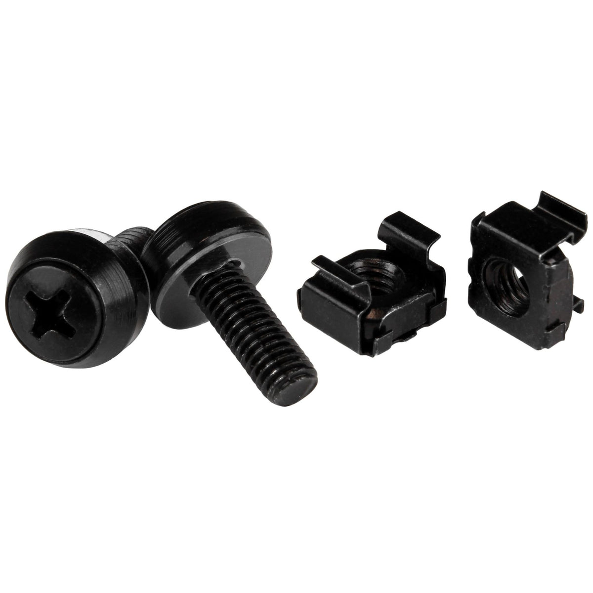 StarTech.com CABSCREWM6B M6 x 12mm Screws and Cage Nuts 50 Pack ds:b4566305