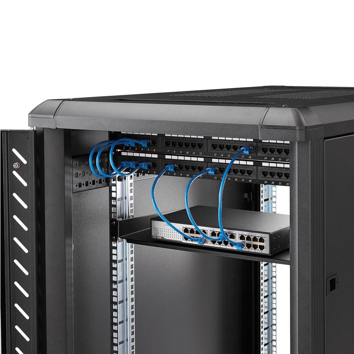 StarTech.com CABSHELF1U10 1U Fixed 10in Deep Rackmount Shelf ds:34d8fec6