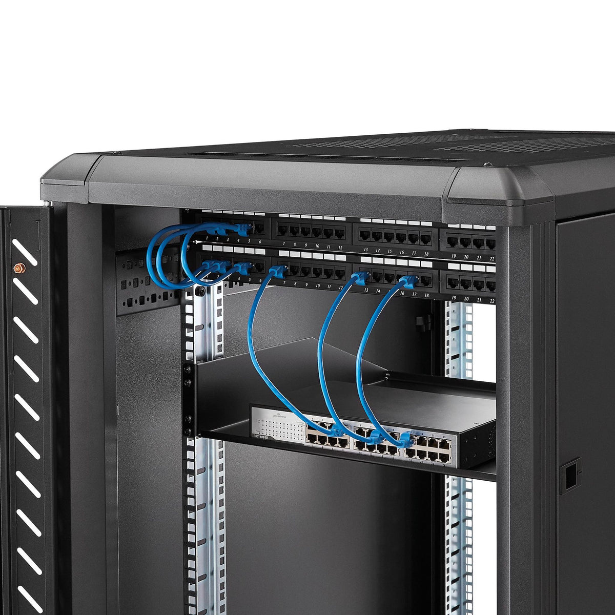 StarTech.com CABSHELFHD 18in Deep 2U Server Rack Cabinet Shelf ds:e4115ea3