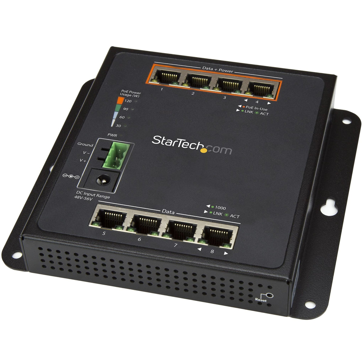 StarTech.com IES81GPOEW 8 Port Gigabit Managed PoE Switch ds:5a5777ec