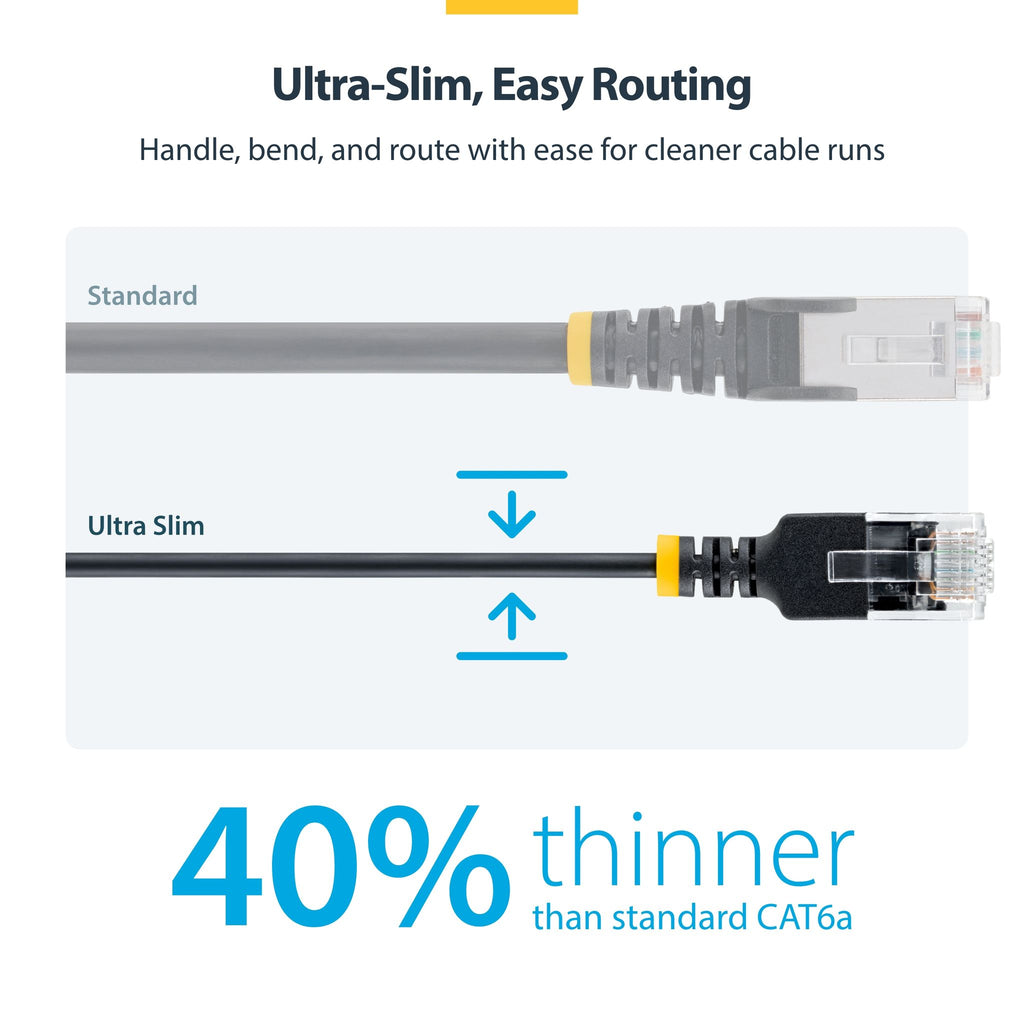 StarTech.com N6APATUTP34BKS1M 1m Ultra Slim CAT6a Ethernet Cable ds:a285c976