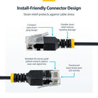 StarTech.com N6APATUTP34BKS30CM 30cm Black Ultra Slim CAT6a Cable ds:b78488b1