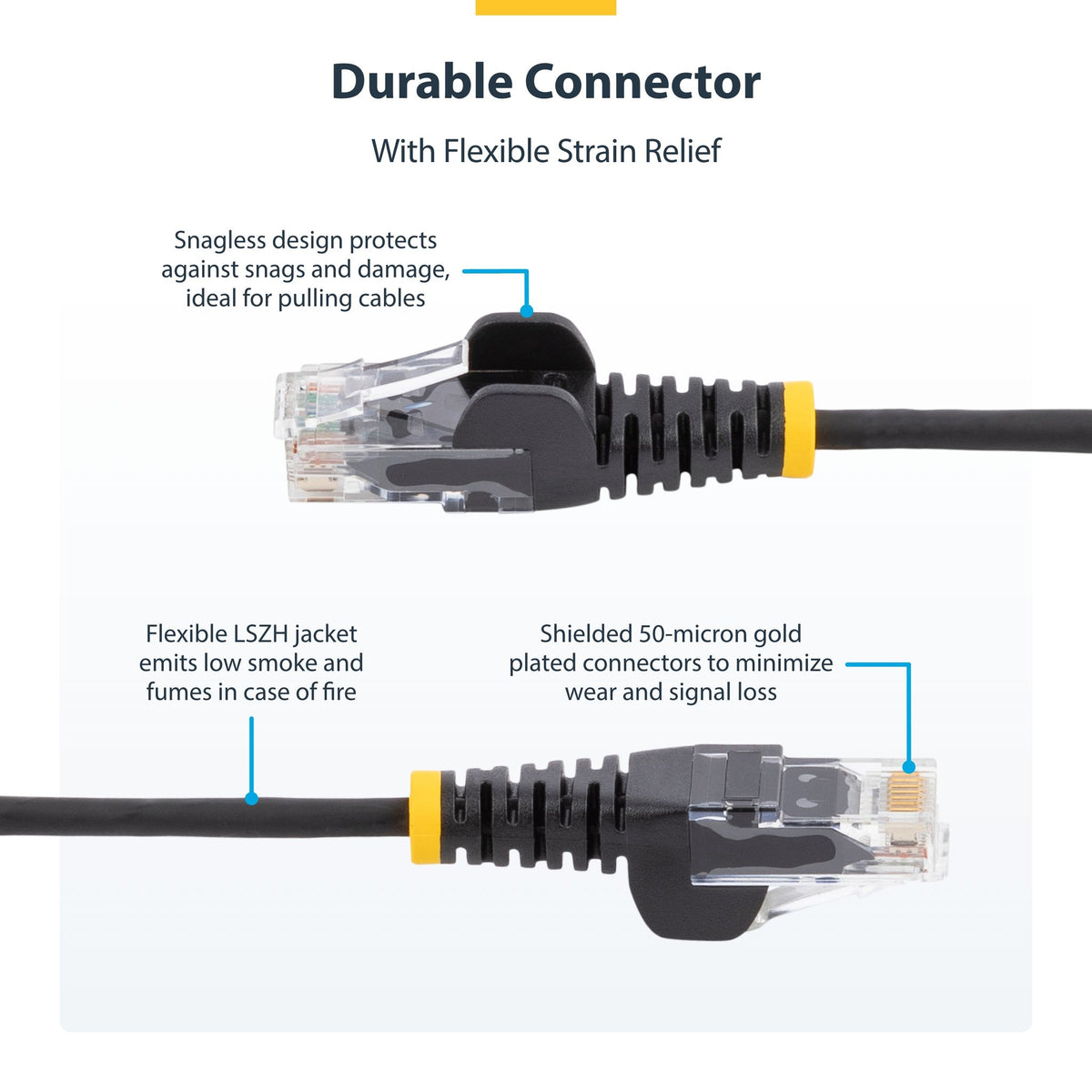 StarTech.com N6PAT150CMPLS 1.5m Purple Slim CAT6 Ethernet Cable ds:336f3cb4