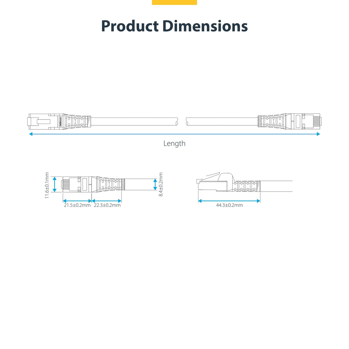 StarTech.com NLBL-2M-CAT8-PATCH 2m CAT8 Ethernet Cable ds:d20f9bb9