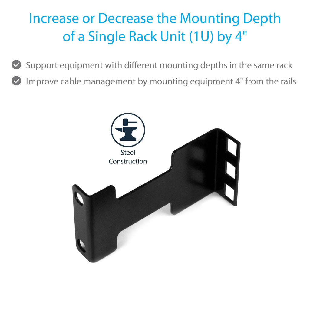 StarTech.com RDA1U 1U Rail Depth Adapter Kit ds:b2b4dd37