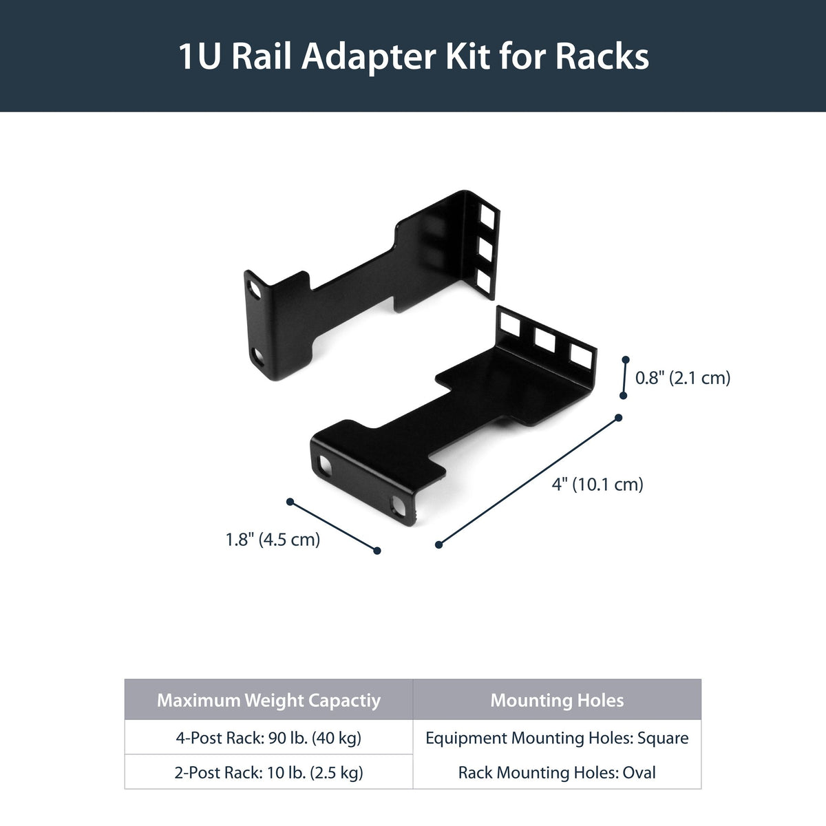 StarTech.com RDA1U 1U Rail Depth Adapter Kit ds:cf196b70