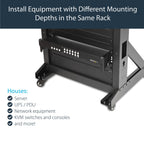 StarTech.com RDA2U 4in 2U Server Rack Depth Extender Adapter Kit ds:e25e3599
