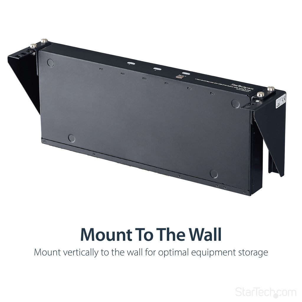 StarTech.com RK219WALLV 2U 19in Steel Vertical Wall Mount Rack Bracket ds:a6fc3a14