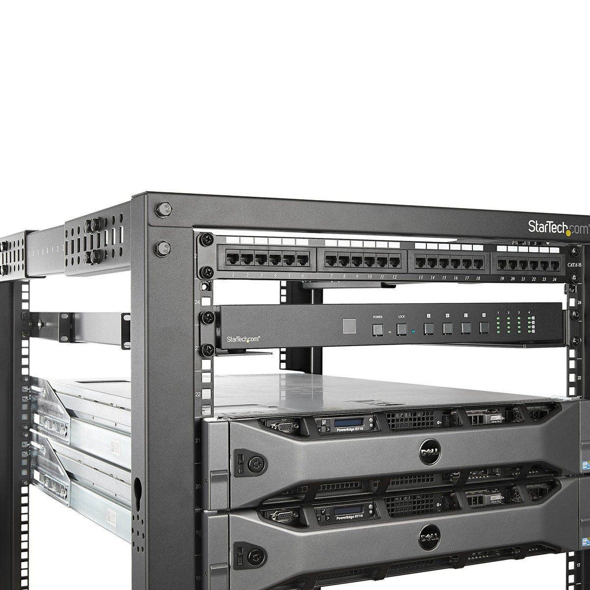 StarTech.com UNIRAILS1UB 1U 4 Post Server Rack Rails ds:c2a67ab4