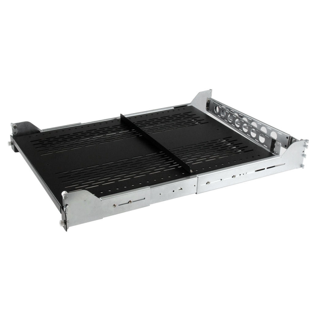 StarTech.com UNISLDSHF192 2U Vented Sliding Rack Shelf ds:3efa274d