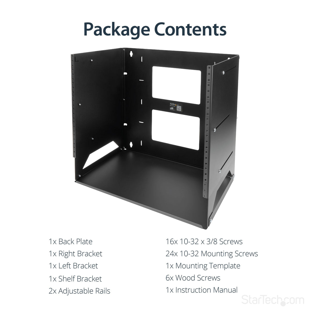 StarTech.com WALLSHELF8U 8U Open Frame Wall Mount Network Rack ds:1214d2fa