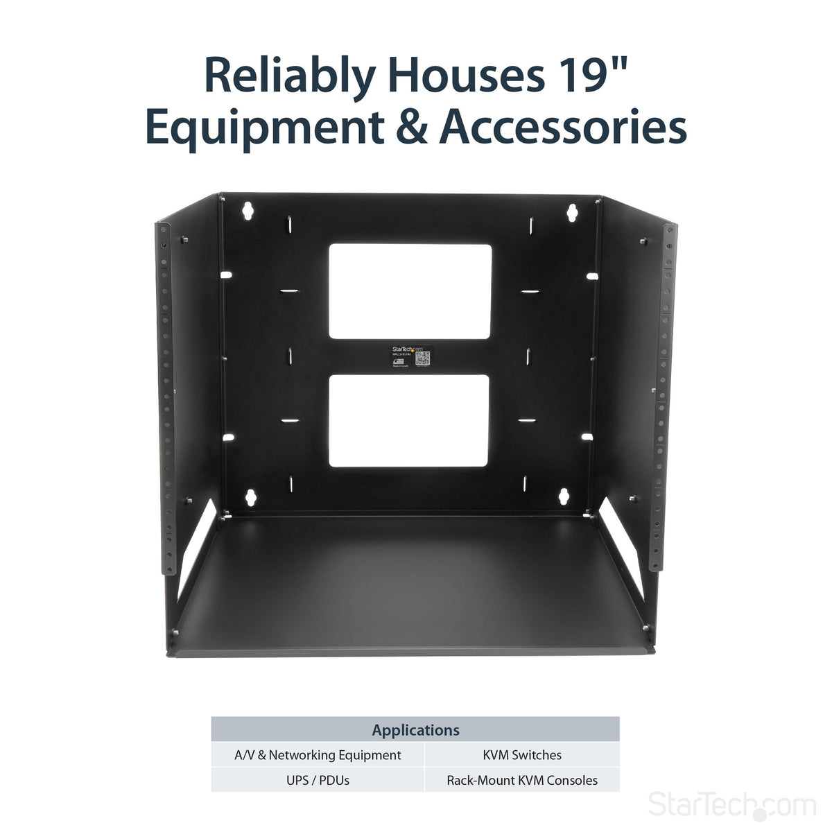 StarTech.com WALLSHELF8U 8U Open Frame Wall Mount Network Rack ds:3fcc6ed1