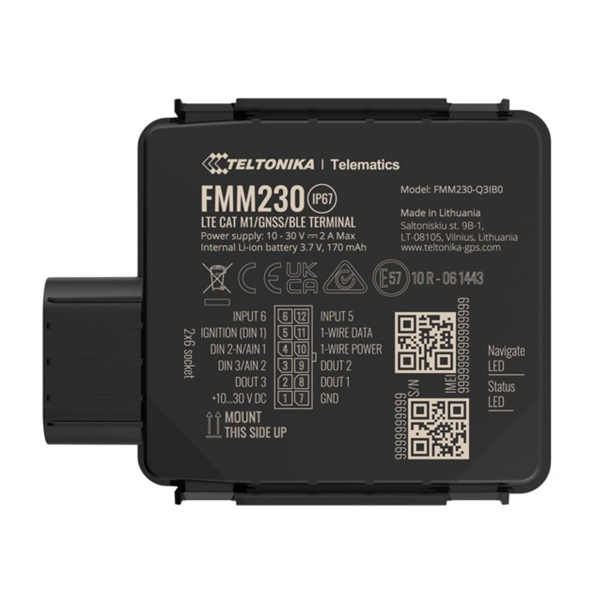 Teltonika FMM230 4G LTE Cat M1 Water-Resistant Tracker