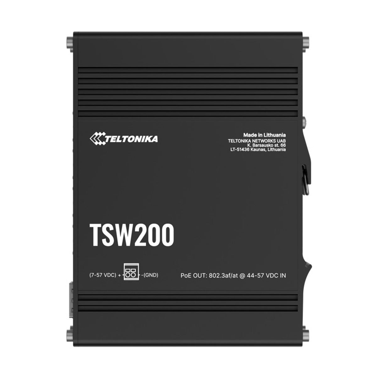 Teltonika TSW200 Industrial PoE+ Ethernet Switch, 2x SFP Ports