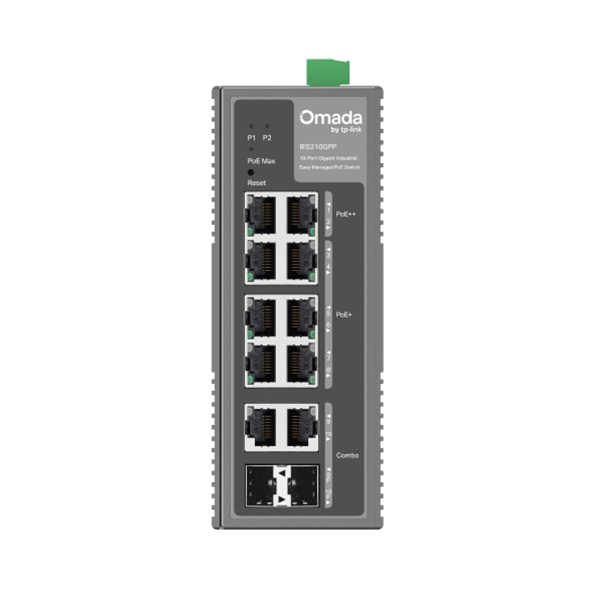 TP-Link IES210GPP 10-Port Gigabit Industrial PoE+ PoE++ Switch ds:51b74e75
