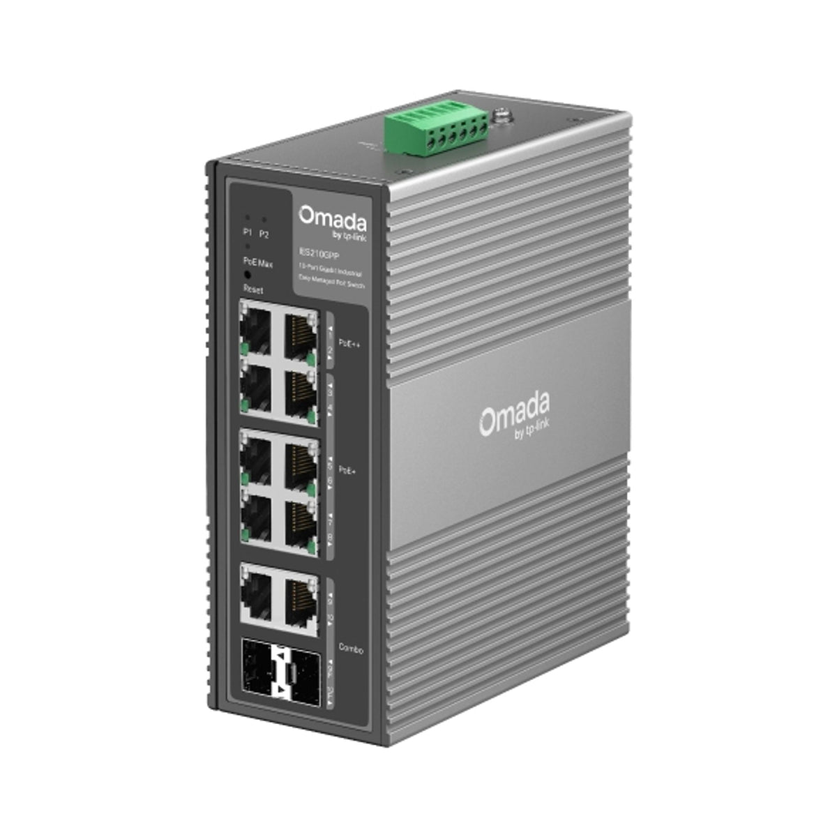 TP-Link IES210GPP 10-Port Gigabit Industrial PoE+ PoE++ Switch ds:62c638a