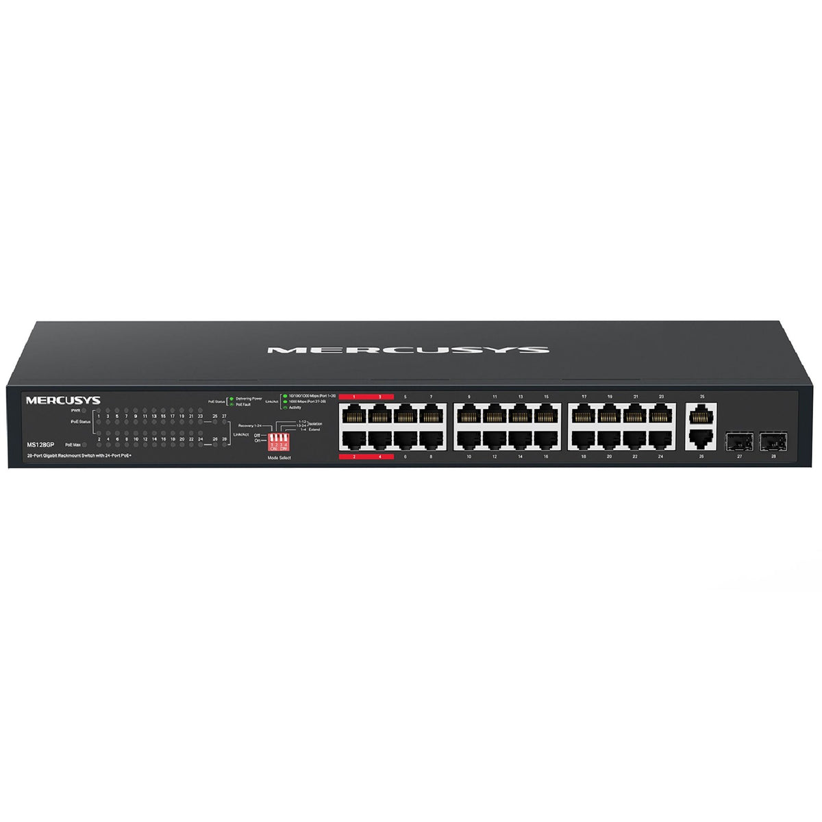 TP-Link MS128GP 28-Port Gigabit Rackmount Switch with 24 PoE+ Ports