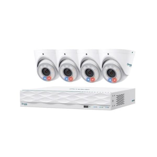 TP-Link Omada T8S4-2T 8MP Turret PoE Security Camera System
