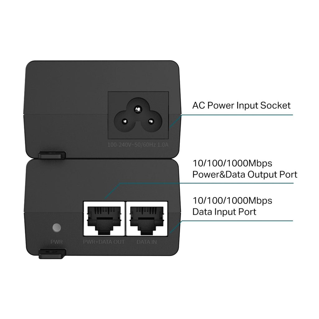 TP-Link POE160S 2 Gigabit Port PoE+ Injector ds:41866c1f