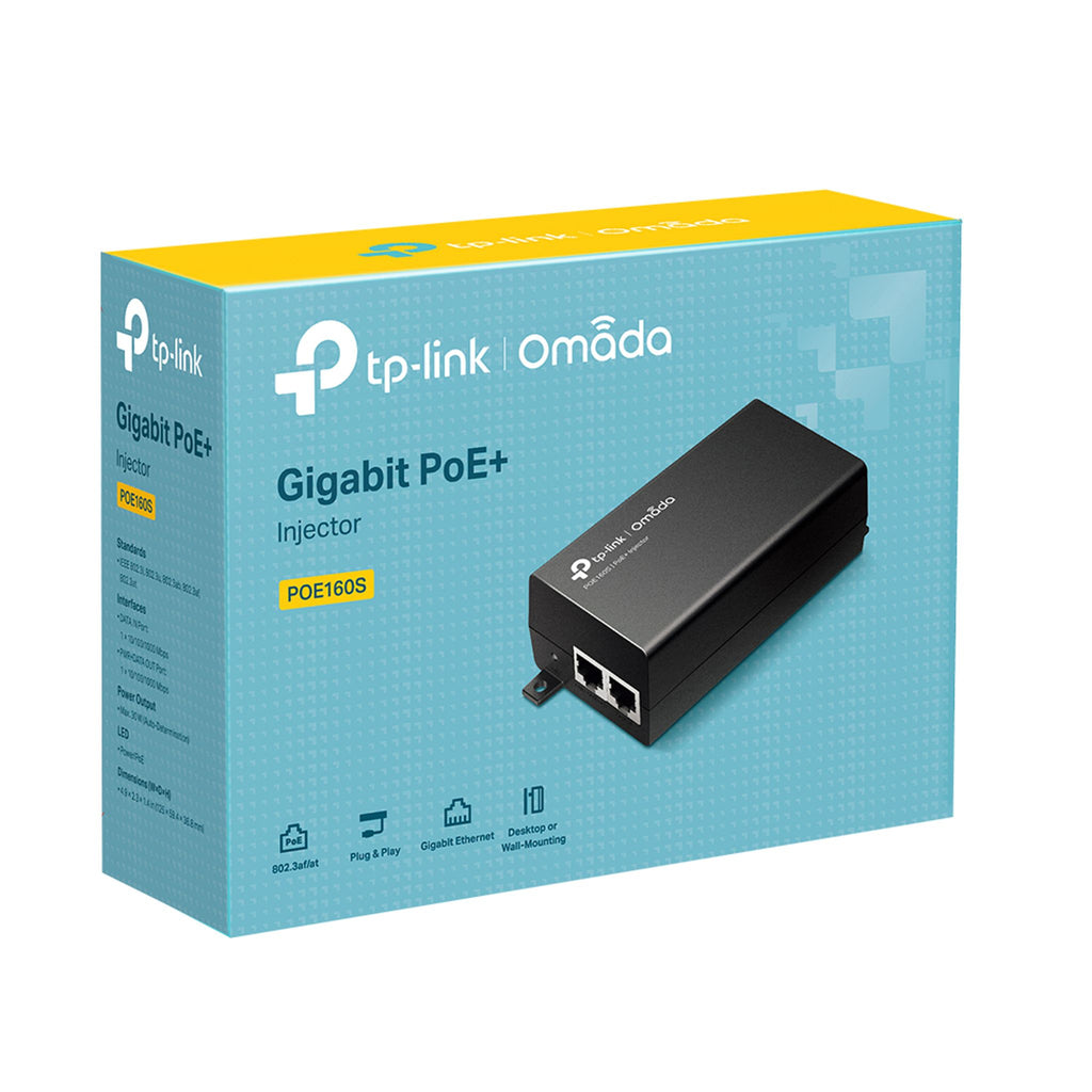 TP-Link POE160S 2 Gigabit Port PoE+ Injector ds:93126214